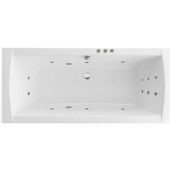 Ванна гидромассажная Excellent Aquaria Lux Smart 180 x 80 см, белый/хром, WAEX.AQU18.SMART.CR - фото 1