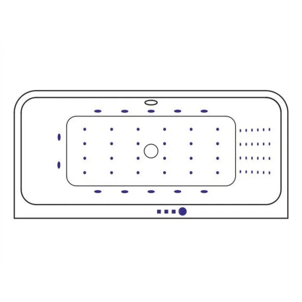 Ванна гидромассажная Excellent Arana Nano 180 x 85 см, белый/хром, WAEX.ARA18.NANO.CR, 180 см - фото 9