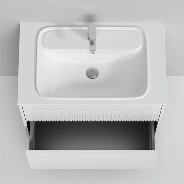 Тумба под раковину подвесная Am.Pm Func 80 см белая матовая, окрашенные - фото 9