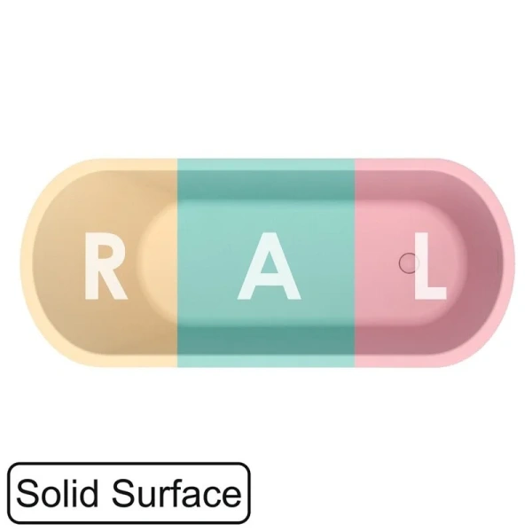 Ванна из искусственного камня Whitecross Jess 0223.160071.2XXXX, 160x71 см, покраска по RAL, поверхность матовая - фото 1