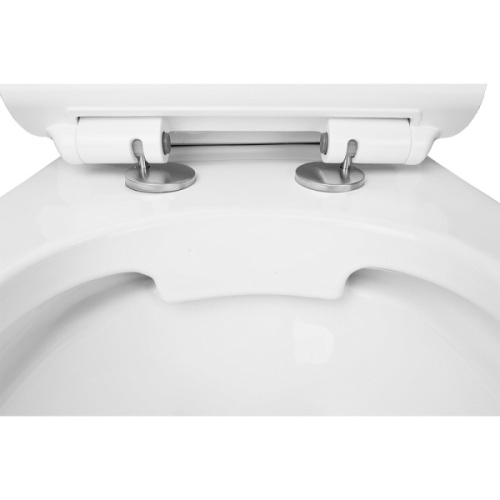 Унитаз компакт Azario Corsa безободковый, безободковые, сиденье с микролифтом , с антивсплеском, компакт, низкие - фото 5