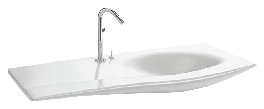 Раковина Jacob Delafon Stillness 120 см подвесная, большая, прямоугольной формы, широкая - фото 5