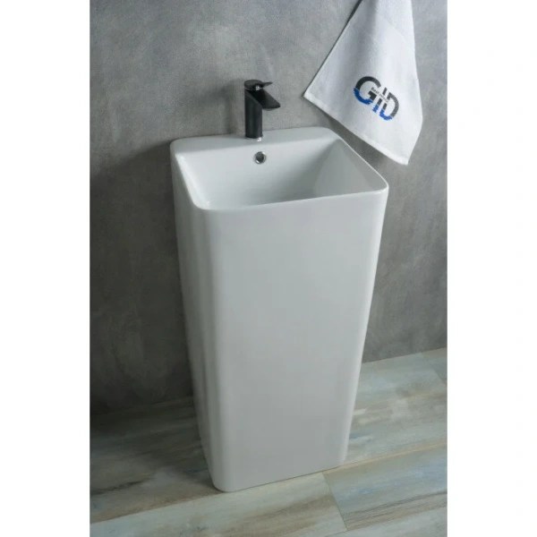 Раковина напольная GID Autonomo Nb148 42 см белая - фото 4