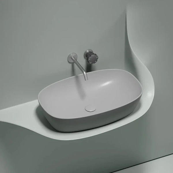 Раковина Ceramica Nova Element 60 см серая, одинарные - фото 8