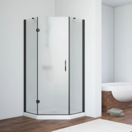 Душевой уголок стекло сатин Vegas-glass AFA-Pen 90 10 L, стеклянные, угловые, без поддона - фото 6