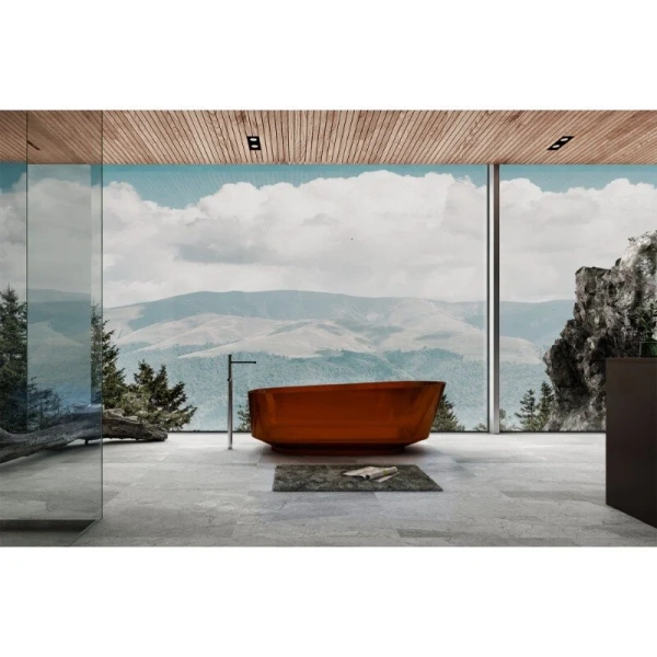 Ванна из полиэфирной смолы Abber Kristall 170x80 см коричневая, 170x80 см - фото 3