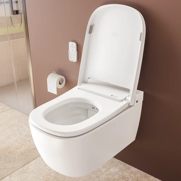 Интеллектуальный подвесной унитаз Vitra V-Care , белые - фото 8