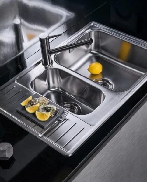 Мойка для кухни Omoikiri Sagami 79-2-IN 79 см нержавеющая сталь, универсальная - фото 3