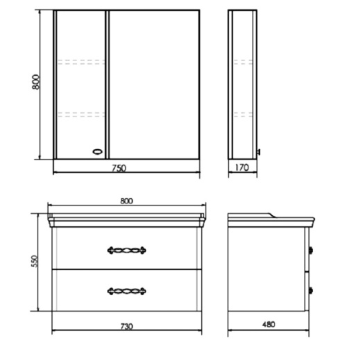 Схема, подвесная, пристенная - фото 4