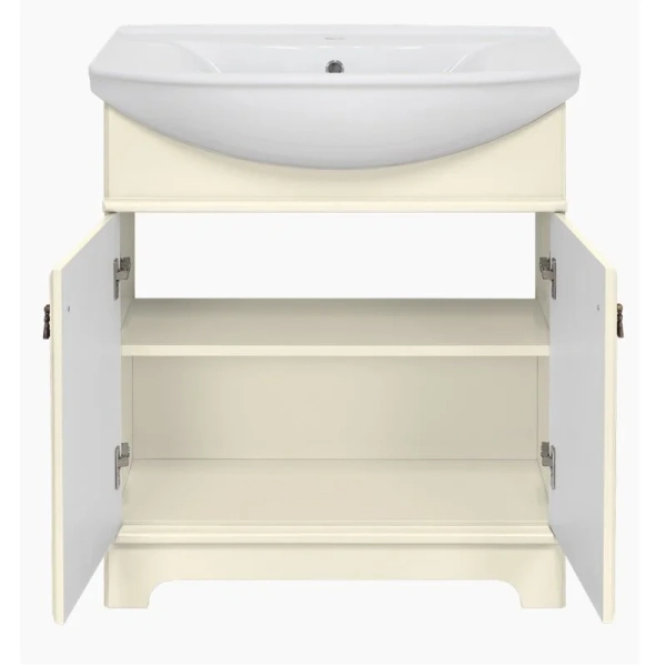 Тумба под раковину напольная Misty Лувр 65 см слоновая кость - фото 4