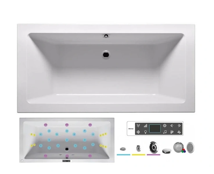 Ванна гидромассажная Riho Lusso 190 x 80 см, BLISS2 - фото 1