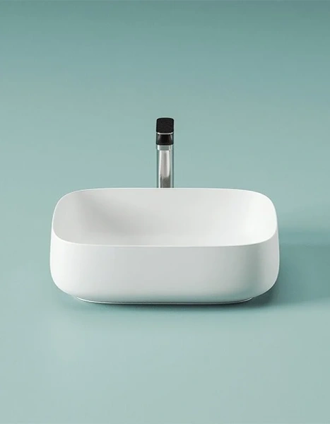 Раковина ArtCeram Cognac 55 см белый глянцевый - фото 3