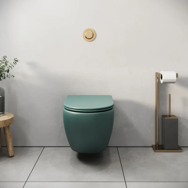 Унитаз подвесной Grossman Color зеленый матовый index_1 - фото 10