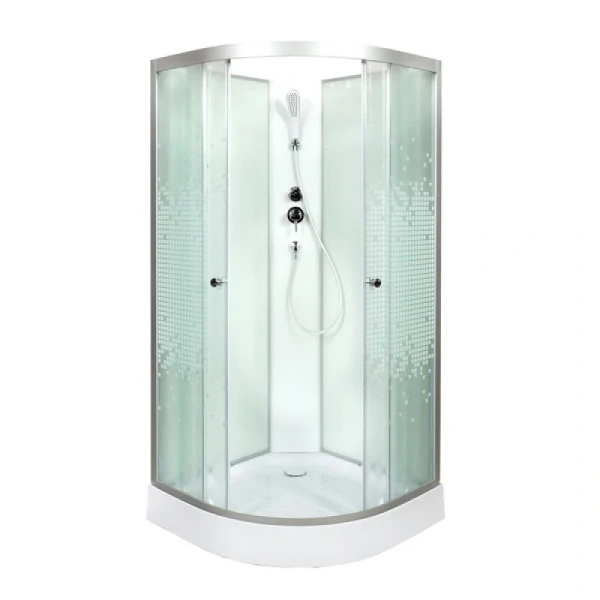Душевая кабина Deto L 100x100 см без крыши, угловые, недорогие, для дачи, без гидромассажа, без крыши - фото 5