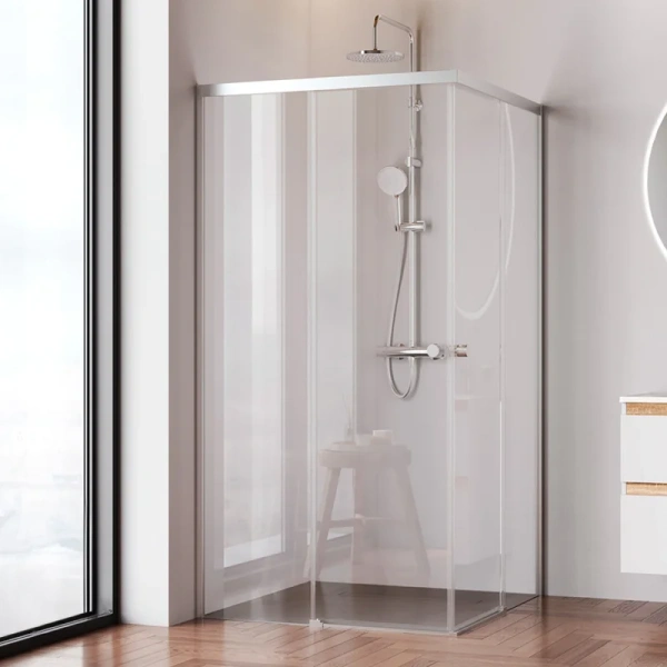 Душевой уголок Am.Pm X-Joy 100x100 см профиль хром матовый - фото 1