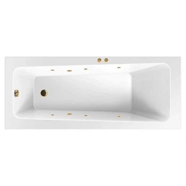 Ванна гидромассажная Excellent Ava Soft 170 x 70 см, белый/золото, WAEX.AVA17.SOFT.GL - фото 1