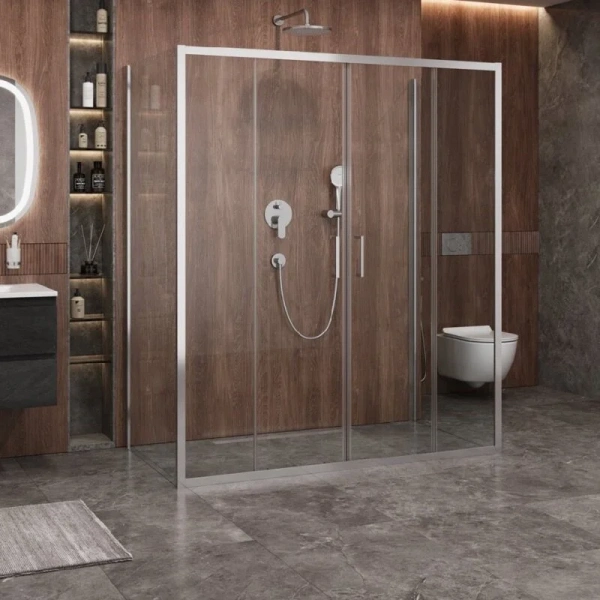 Душевой уголок Cezares Molveno 180х90 см прозрачное стекло - фото 1