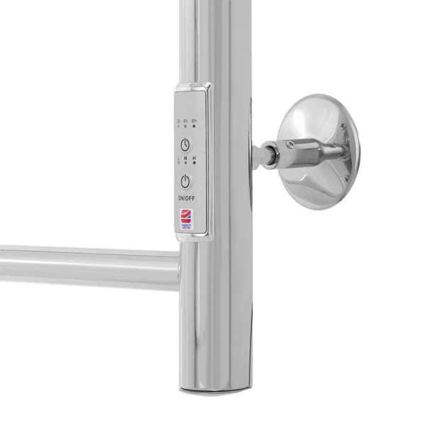 Полотенцесушитель электрический Energy Round 40x60 см хром, электрические с наружной вилкой, электрические скрытого подключения, правое подключение - фото 5