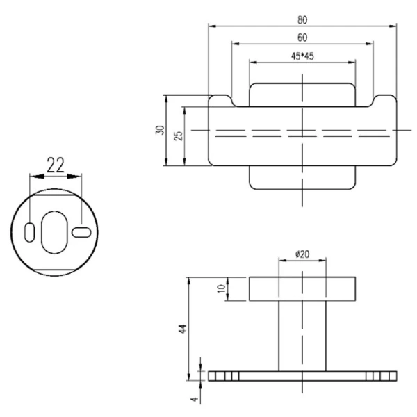 Крючок для ванной Villeroy & Boch Elements-Striking хром - фото 2
