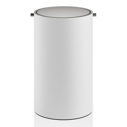 Мусорное ведро Decor Walther Stone белое/сталь матовая - фото 1