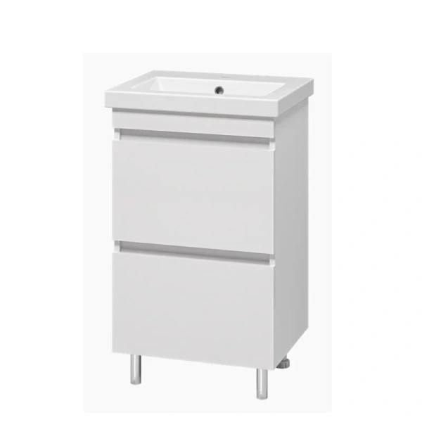 Тумба с раковиной напольная Misty Енисей 50 см с ящиками - фото 4