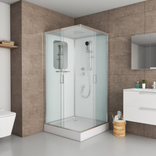 Душевая кабина Niagara Premium 100х100 см профиль хром, квадратные - фото 2