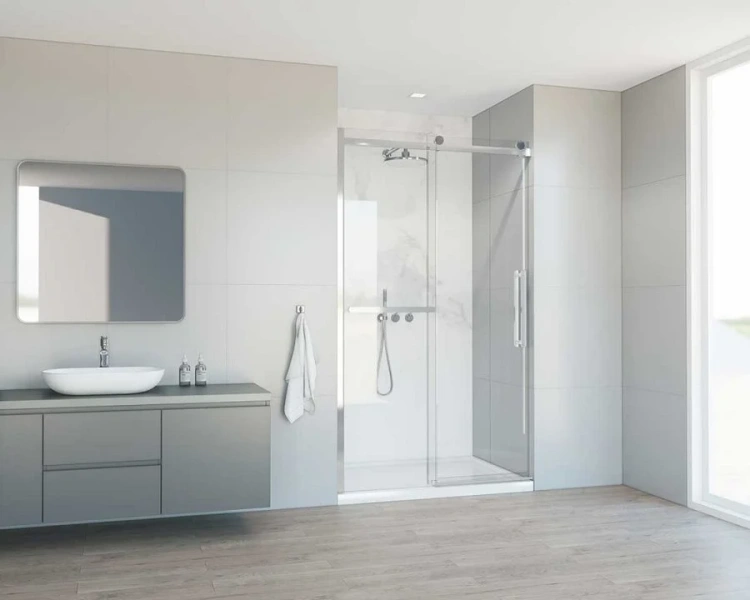 Душевая дверь в нишу Vincea Como Soft VDS-1CS110CL 110 см раздвижная - фото 3