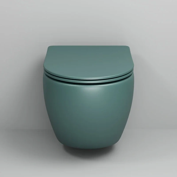 Унитаз подвесной Grossman Color зеленый матовый, цветные - фото 6