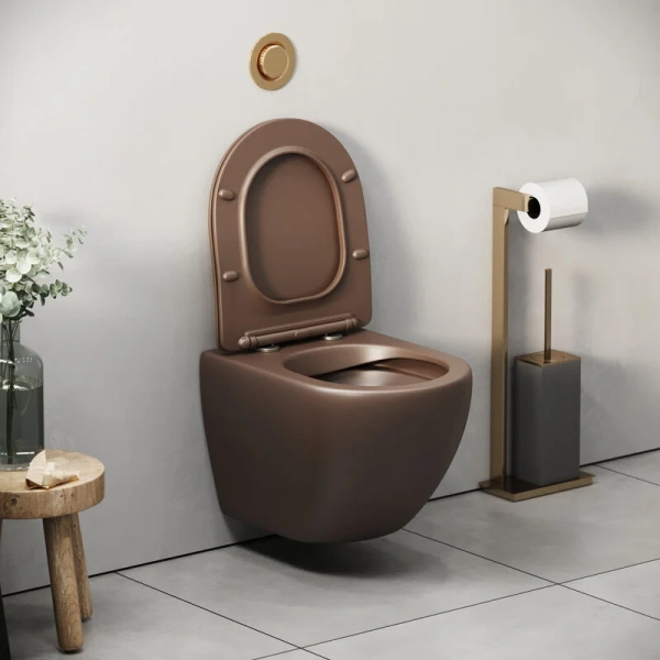 Унитаз подвесной Grossman Color коричневый матовый index_1 - фото 10