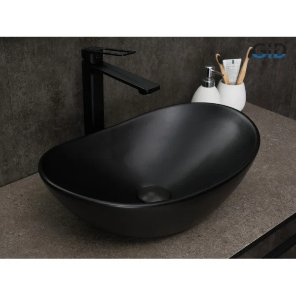 Раковина GID Lago Bm9133 48 см черная - фото 3