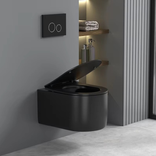 Унитаз подвесной Ceruttispa Tanaro черный - фото 3