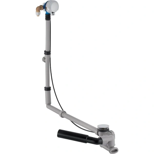 Слив-перелив удлиненный с подводом воды через перелив, с поворотной ручкой и крышкой сливного отверстия Geberit 150.711 - фото 1