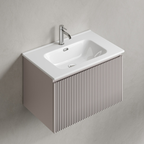 Тумба под раковину подвесная Sancos Snob R 1.0 70 см doha soft, моноблок - фото 5
