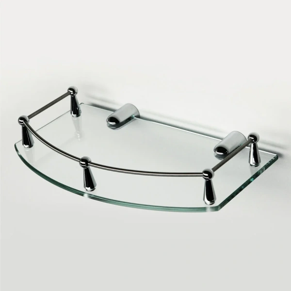 Полочка для ванной WasserKRAFT стеклянная - фото 3