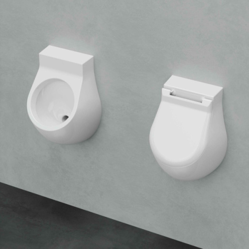 Крышка для писсуара soft close, цвет белый, Azzurra Nuvola, по запросу - фото 2