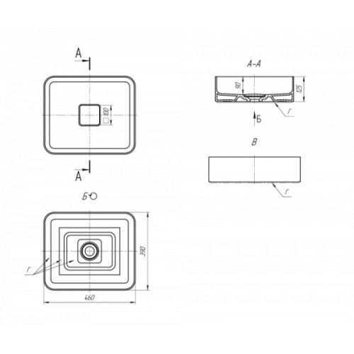 Схема, в форме чаши, прямоугольной формы - фото 5