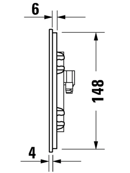 Клавиша смыва Duravit DuraSystem белая - фото 3