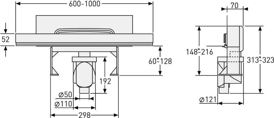 Душевой лоток BERGES Wall 60 см золото, душевой лоток index_1 - фото 9
