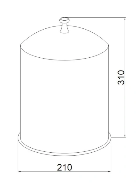 Мусорное ведро Boheme Provanse с крышкой, классические, ретро, декорированные - фото 2