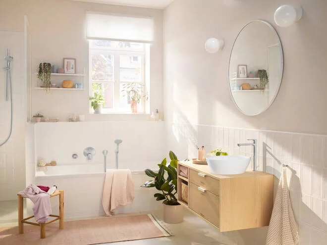 Смеситель для раковины Hansgrohe Rebris хром, высокие, с донным клапаном - фото 5