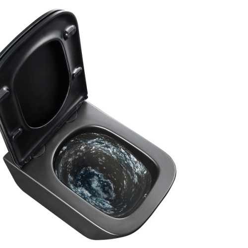 Унитаз подвесной Lemark Florex черный матовый, безободковые, сиденье с микролифтом , с антивсплеском - фото 5