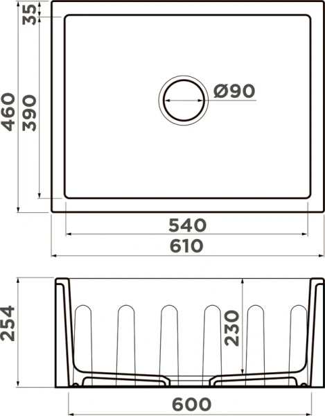 Мойка для кухни Omoikiri Mikura 61-SL Matt 61 см желтый, керамические - фото 3
