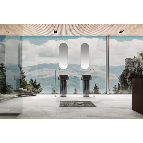 Раковина напольная Abber Kristall AT2702 45 см прозрачная - фото 3