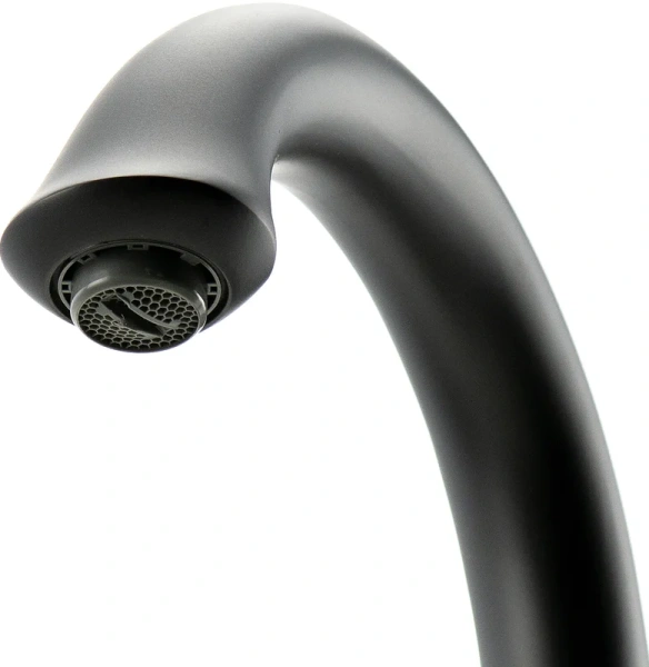 Смеситель для  раковины, черный/золото Lemark Swan LM5406BG, недорогие, округлая форма - фото 5