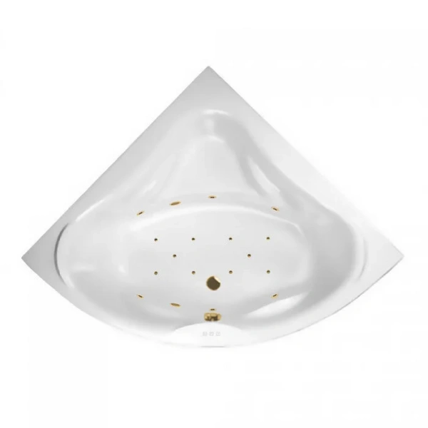 Ванна гидромассажная Excellent Konsul Relax 150 x 150 см, белый/золото, WAEX.KON15.RELAX.GL - фото 1
