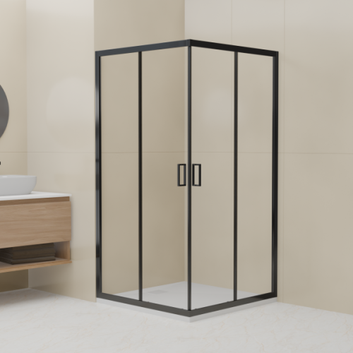 Душевой уголок RGW Classic CL-34B 90х90 см профиль черный - фото 1
