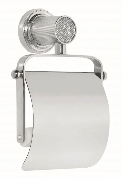 Бумагодержатель Boheme Royal Cristal 10921 с крышкой - фото 1