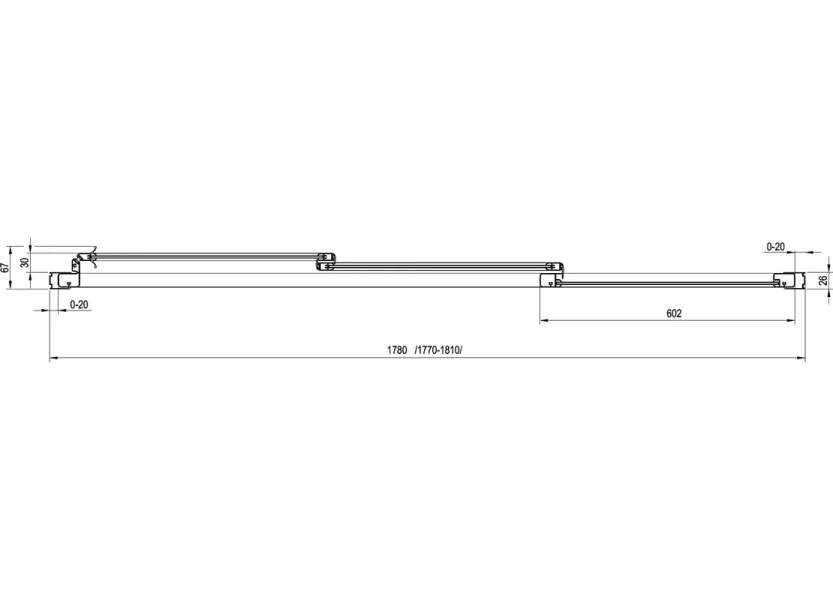 Шторка для ванны Ravak AVDP3 180 - фото 3