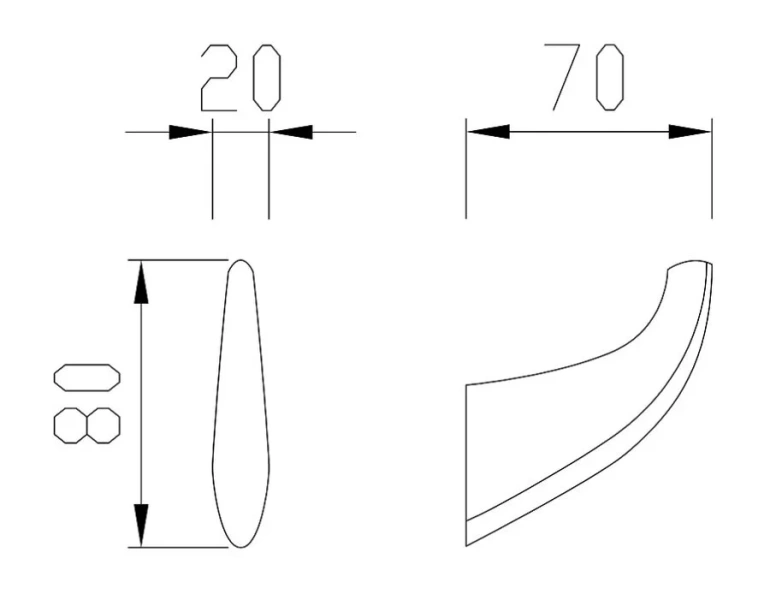 Крючок для ванной Cezares Liner хром - фото 2