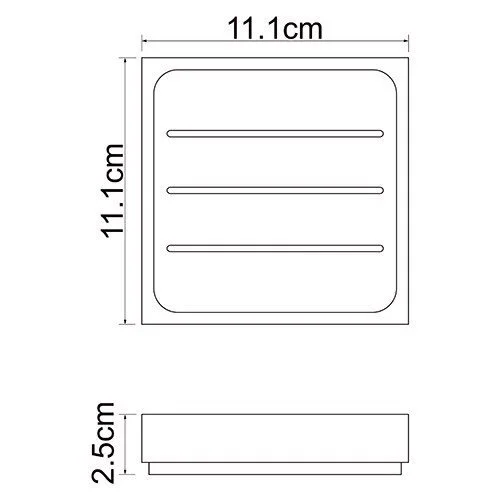 Мыльница WasserKRAFT Leine настольная, недорого - фото 5